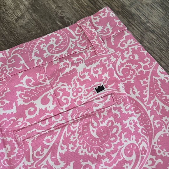 NWT CROWN & IVY Caroline Pink Paisley Print Shorts 5” Inseam Size: 6 - Picture 6 of 14